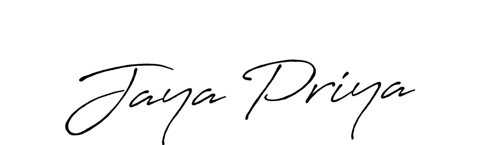 Antro_Vectra_Bolder is a professional signature style that is perfect for those who want to add a touch of class to their signature. It is also a great choice for those who want to make their signature more unique. Get Jaya Priya name to fancy signature for free. Jaya Priya signature style 7 images and pictures png