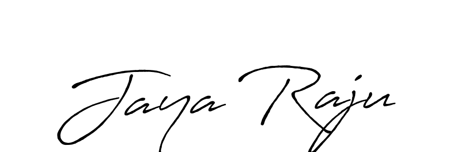 Jaya Raju stylish signature style. Best Handwritten Sign (Antro_Vectra_Bolder) for my name. Handwritten Signature Collection Ideas for my name Jaya Raju. Jaya Raju signature style 7 images and pictures png