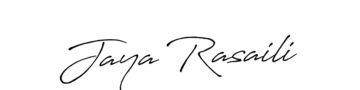 It looks lik you need a new signature style for name Jaya Rasaili. Design unique handwritten (Antro_Vectra_Bolder) signature with our free signature maker in just a few clicks. Jaya Rasaili signature style 7 images and pictures png