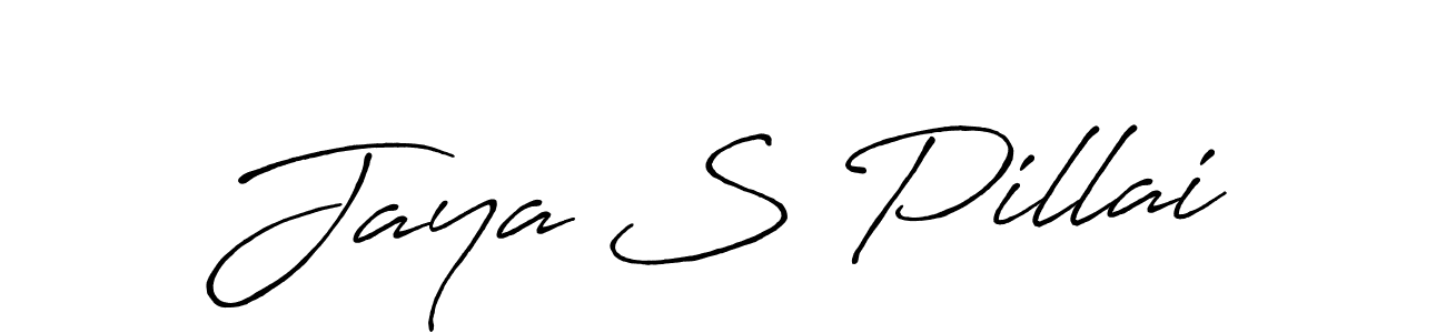 This is the best signature style for the Jaya S Pillai name. Also you like these signature font (Antro_Vectra_Bolder). Mix name signature. Jaya S Pillai signature style 7 images and pictures png