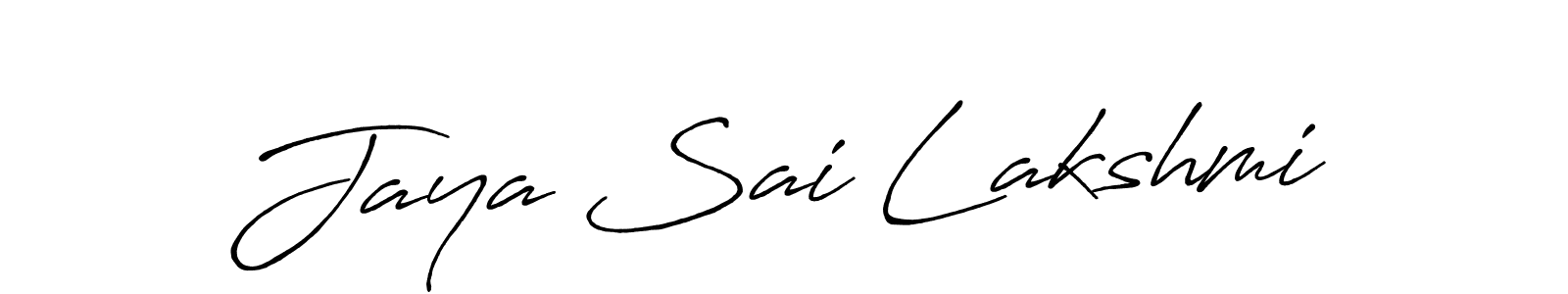 Design your own signature with our free online signature maker. With this signature software, you can create a handwritten (Antro_Vectra_Bolder) signature for name Jaya Sai Lakshmi. Jaya Sai Lakshmi signature style 7 images and pictures png