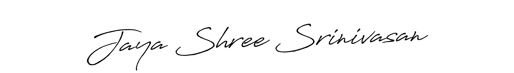 Design your own signature with our free online signature maker. With this signature software, you can create a handwritten (Antro_Vectra_Bolder) signature for name Jaya Shree Srinivasan. Jaya Shree Srinivasan signature style 7 images and pictures png