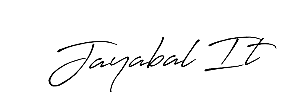 Make a beautiful signature design for name Jayabal It. With this signature (Antro_Vectra_Bolder) style, you can create a handwritten signature for free. Jayabal It signature style 7 images and pictures png