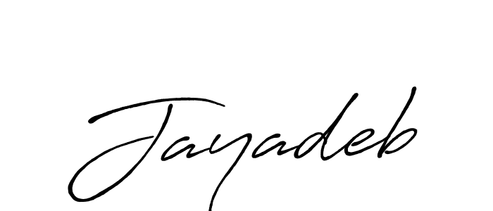 Jayadeb stylish signature style. Best Handwritten Sign (Antro_Vectra_Bolder) for my name. Handwritten Signature Collection Ideas for my name Jayadeb. Jayadeb signature style 7 images and pictures png