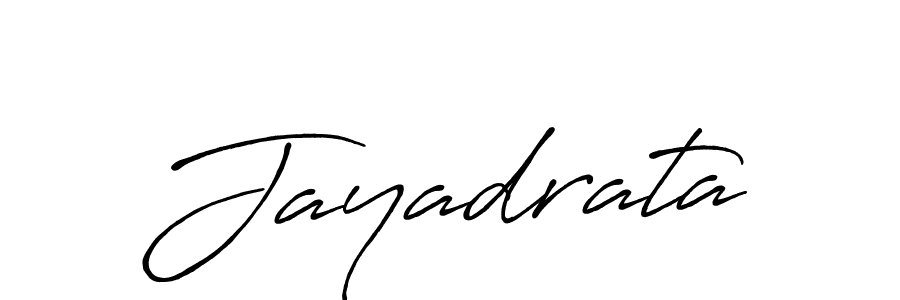 Use a signature maker to create a handwritten signature online. With this signature software, you can design (Antro_Vectra_Bolder) your own signature for name Jayadrata. Jayadrata signature style 7 images and pictures png