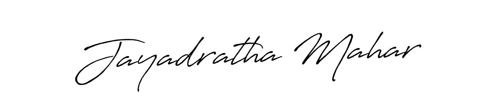 Jayadratha Mahar stylish signature style. Best Handwritten Sign (Antro_Vectra_Bolder) for my name. Handwritten Signature Collection Ideas for my name Jayadratha Mahar. Jayadratha Mahar signature style 7 images and pictures png