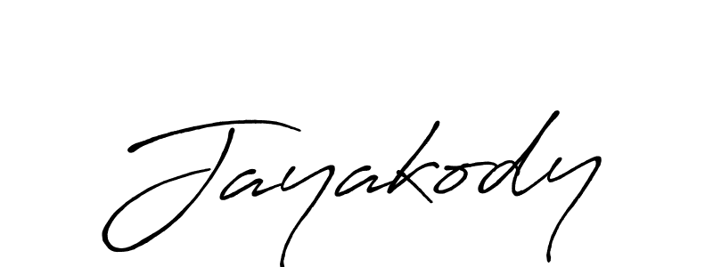 Make a beautiful signature design for name Jayakody. With this signature (Antro_Vectra_Bolder) style, you can create a handwritten signature for free. Jayakody signature style 7 images and pictures png