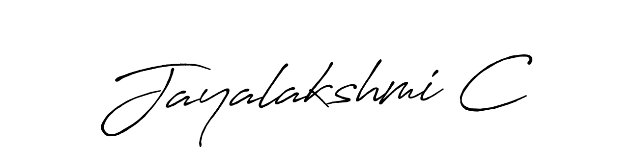 Make a beautiful signature design for name Jayalakshmi C. Use this online signature maker to create a handwritten signature for free. Jayalakshmi C signature style 7 images and pictures png