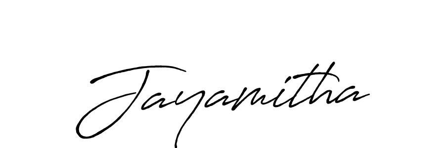 Also we have Jayamitha name is the best signature style. Create professional handwritten signature collection using Antro_Vectra_Bolder autograph style. Jayamitha signature style 7 images and pictures png