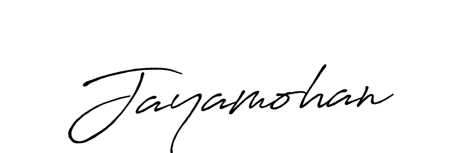 Use a signature maker to create a handwritten signature online. With this signature software, you can design (Antro_Vectra_Bolder) your own signature for name Jayamohan. Jayamohan signature style 7 images and pictures png
