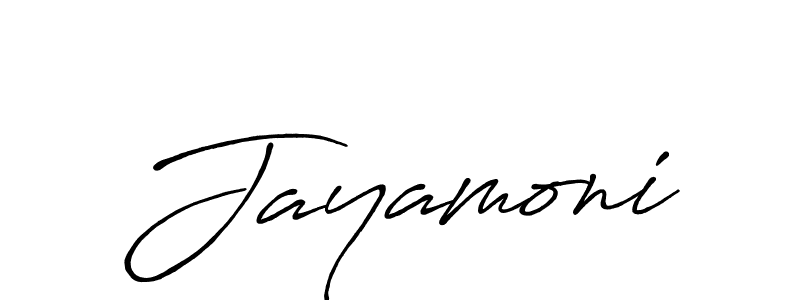 You should practise on your own different ways (Antro_Vectra_Bolder) to write your name (Jayamoni) in signature. don't let someone else do it for you. Jayamoni signature style 7 images and pictures png