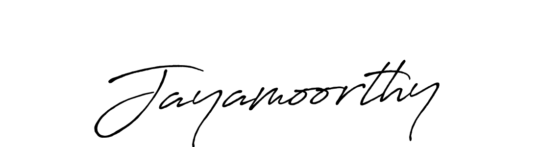 Jayamoorthy stylish signature style. Best Handwritten Sign (Antro_Vectra_Bolder) for my name. Handwritten Signature Collection Ideas for my name Jayamoorthy. Jayamoorthy signature style 7 images and pictures png