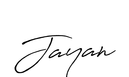 Use a signature maker to create a handwritten signature online. With this signature software, you can design (Antro_Vectra_Bolder) your own signature for name Jayan. Jayan signature style 7 images and pictures png