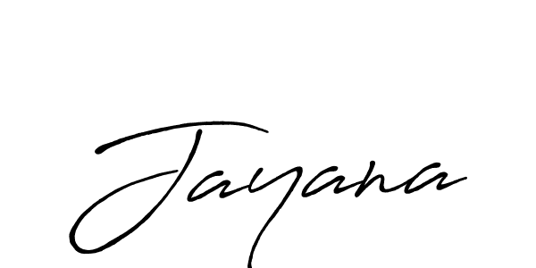 Make a beautiful signature design for name Jayana. With this signature (Antro_Vectra_Bolder) style, you can create a handwritten signature for free. Jayana signature style 7 images and pictures png