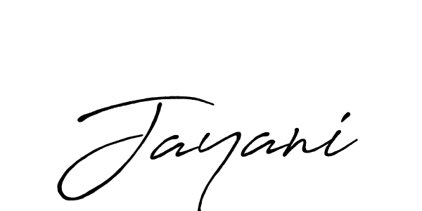 How to make Jayani name signature. Use Antro_Vectra_Bolder style for creating short signs online. This is the latest handwritten sign. Jayani signature style 7 images and pictures png