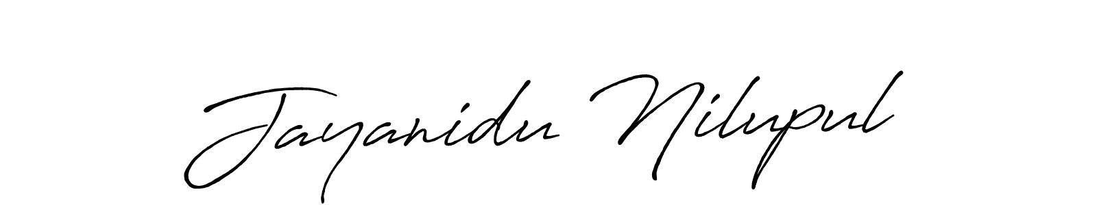 Also You can easily find your signature by using the search form. We will create Jayanidu Nilupul name handwritten signature images for you free of cost using Antro_Vectra_Bolder sign style. Jayanidu Nilupul signature style 7 images and pictures png