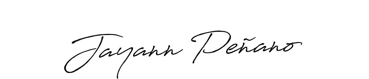 Design your own signature with our free online signature maker. With this signature software, you can create a handwritten (Antro_Vectra_Bolder) signature for name Jayann Peñano. Jayann Peñano signature style 7 images and pictures png