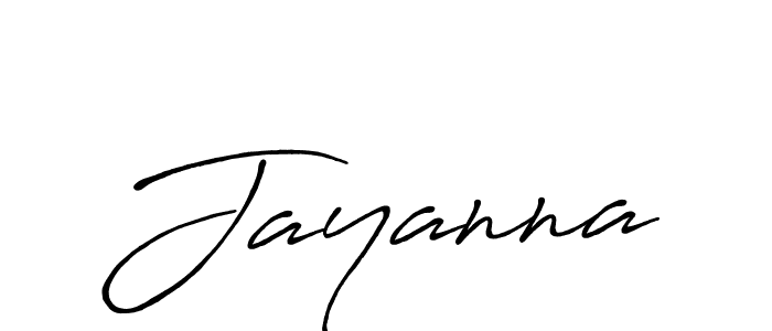 Design your own signature with our free online signature maker. With this signature software, you can create a handwritten (Antro_Vectra_Bolder) signature for name Jayanna. Jayanna signature style 7 images and pictures png