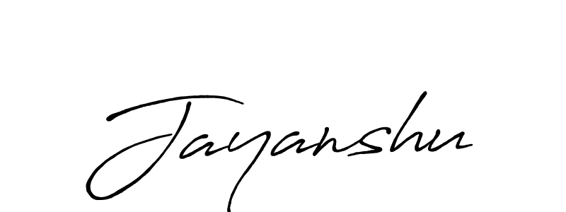 Create a beautiful signature design for name Jayanshu. With this signature (Antro_Vectra_Bolder) fonts, you can make a handwritten signature for free. Jayanshu signature style 7 images and pictures png