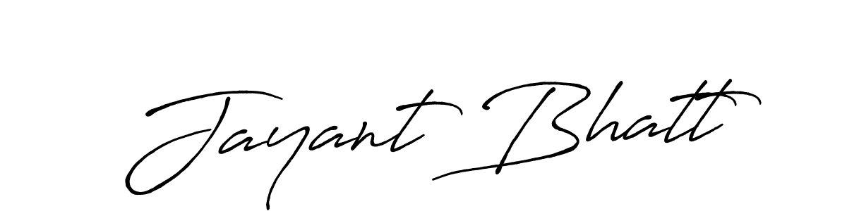 Jayant Bhatt stylish signature style. Best Handwritten Sign (Antro_Vectra_Bolder) for my name. Handwritten Signature Collection Ideas for my name Jayant Bhatt. Jayant Bhatt signature style 7 images and pictures png