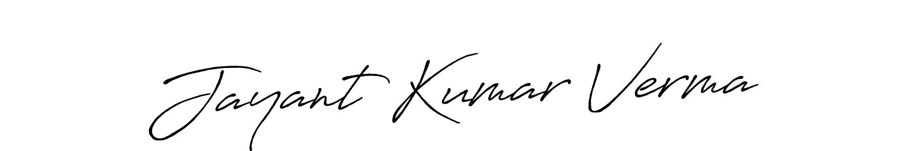 Use a signature maker to create a handwritten signature online. With this signature software, you can design (Antro_Vectra_Bolder) your own signature for name Jayant Kumar Verma. Jayant Kumar Verma signature style 7 images and pictures png