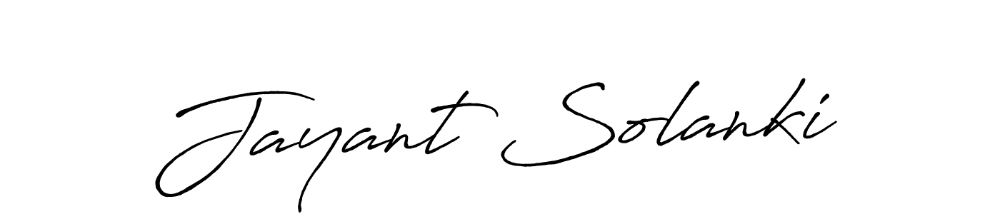 How to make Jayant Solanki signature? Antro_Vectra_Bolder is a professional autograph style. Create handwritten signature for Jayant Solanki name. Jayant Solanki signature style 7 images and pictures png