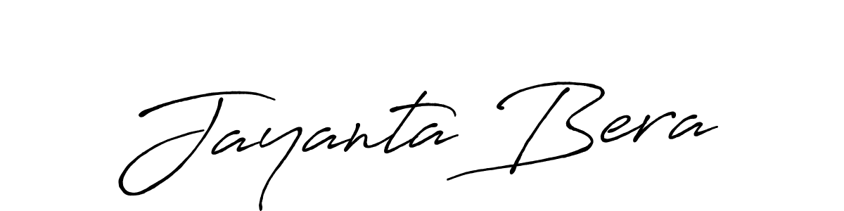 Make a beautiful signature design for name Jayanta Bera. With this signature (Antro_Vectra_Bolder) style, you can create a handwritten signature for free. Jayanta Bera signature style 7 images and pictures png