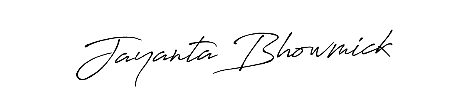 Jayanta Bhowmick stylish signature style. Best Handwritten Sign (Antro_Vectra_Bolder) for my name. Handwritten Signature Collection Ideas for my name Jayanta Bhowmick. Jayanta Bhowmick signature style 7 images and pictures png
