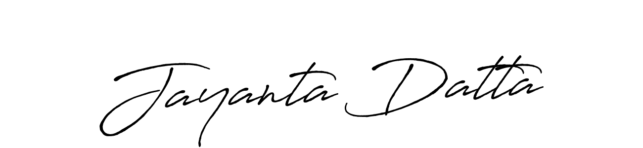 How to make Jayanta Datta name signature. Use Antro_Vectra_Bolder style for creating short signs online. This is the latest handwritten sign. Jayanta Datta signature style 7 images and pictures png