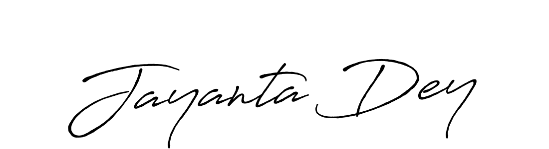 Create a beautiful signature design for name Jayanta Dey. With this signature (Antro_Vectra_Bolder) fonts, you can make a handwritten signature for free. Jayanta Dey signature style 7 images and pictures png