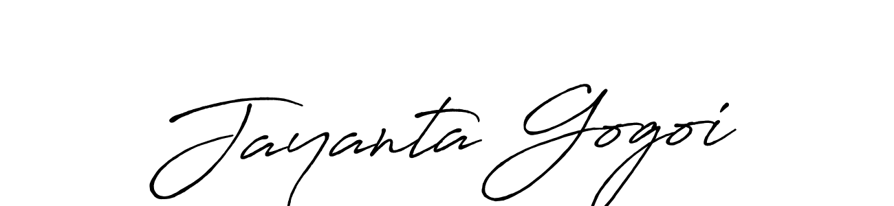 Create a beautiful signature design for name Jayanta Gogoi. With this signature (Antro_Vectra_Bolder) fonts, you can make a handwritten signature for free. Jayanta Gogoi signature style 7 images and pictures png