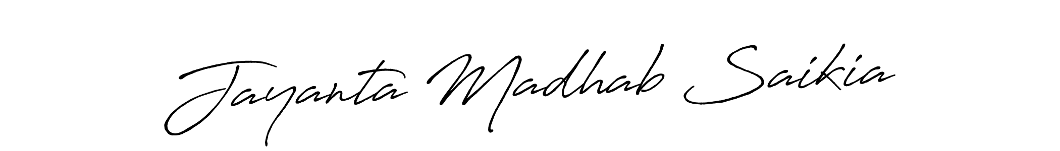 Also we have Jayanta Madhab Saikia name is the best signature style. Create professional handwritten signature collection using Antro_Vectra_Bolder autograph style. Jayanta Madhab Saikia signature style 7 images and pictures png