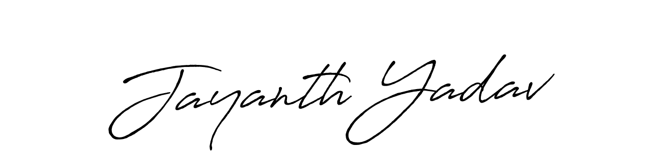 It looks lik you need a new signature style for name Jayanth Yadav. Design unique handwritten (Antro_Vectra_Bolder) signature with our free signature maker in just a few clicks. Jayanth Yadav signature style 7 images and pictures png