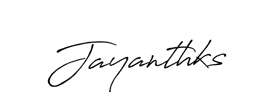 Make a beautiful signature design for name Jayanthks. Use this online signature maker to create a handwritten signature for free. Jayanthks signature style 7 images and pictures png