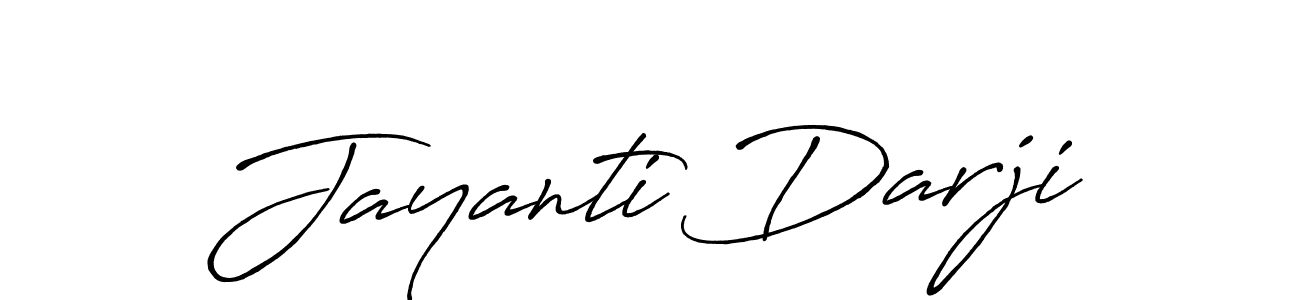 Jayanti Darji stylish signature style. Best Handwritten Sign (Antro_Vectra_Bolder) for my name. Handwritten Signature Collection Ideas for my name Jayanti Darji. Jayanti Darji signature style 7 images and pictures png