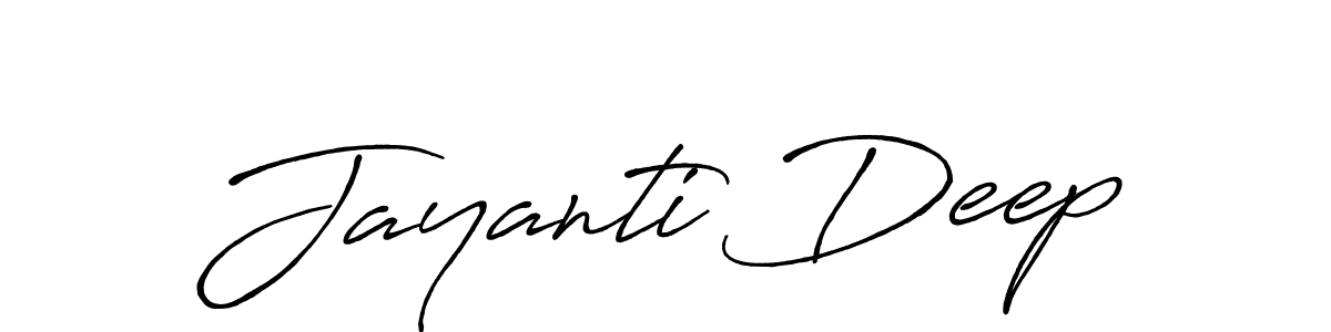 Make a beautiful signature design for name Jayanti Deep. Use this online signature maker to create a handwritten signature for free. Jayanti Deep signature style 7 images and pictures png