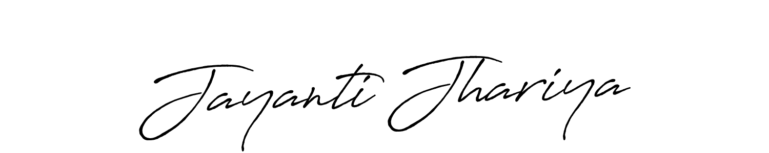 Once you've used our free online signature maker to create your best signature Antro_Vectra_Bolder style, it's time to enjoy all of the benefits that Jayanti Jhariya name signing documents. Jayanti Jhariya signature style 7 images and pictures png