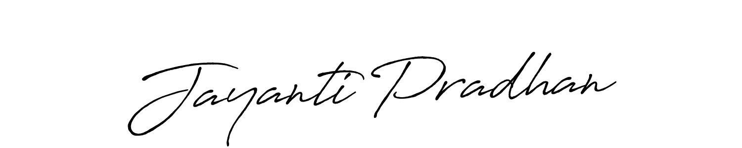 Use a signature maker to create a handwritten signature online. With this signature software, you can design (Antro_Vectra_Bolder) your own signature for name Jayanti Pradhan. Jayanti Pradhan signature style 7 images and pictures png