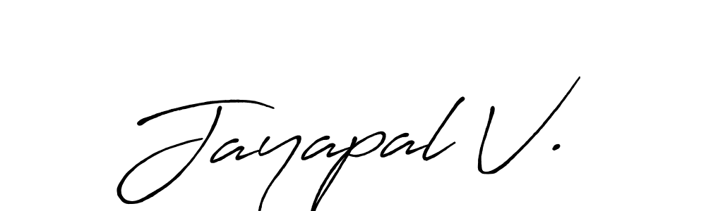 Also we have Jayapal V. name is the best signature style. Create professional handwritten signature collection using Antro_Vectra_Bolder autograph style. Jayapal V. signature style 7 images and pictures png