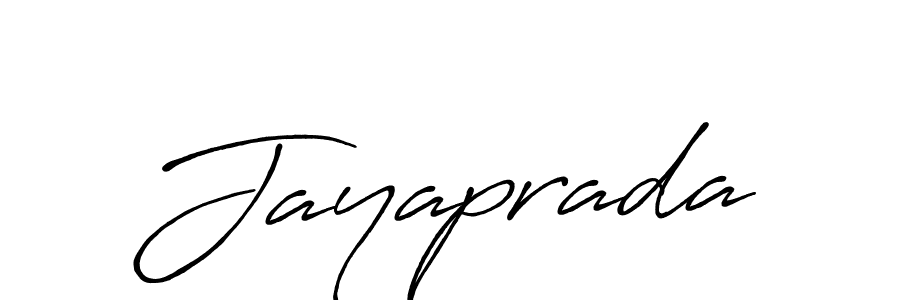 Design your own signature with our free online signature maker. With this signature software, you can create a handwritten (Antro_Vectra_Bolder) signature for name Jayaprada. Jayaprada signature style 7 images and pictures png