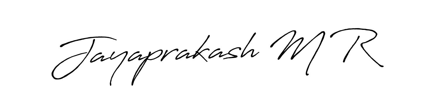 How to make Jayaprakash M R signature? Antro_Vectra_Bolder is a professional autograph style. Create handwritten signature for Jayaprakash M R name. Jayaprakash M R signature style 7 images and pictures png