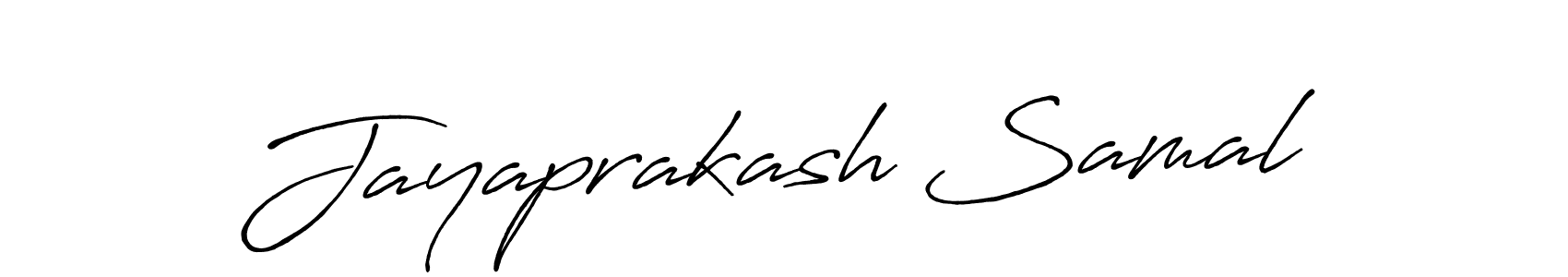 Design your own signature with our free online signature maker. With this signature software, you can create a handwritten (Antro_Vectra_Bolder) signature for name Jayaprakash Samal. Jayaprakash Samal signature style 7 images and pictures png
