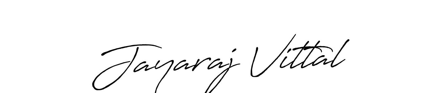 Make a beautiful signature design for name Jayaraj Vittal. With this signature (Antro_Vectra_Bolder) style, you can create a handwritten signature for free. Jayaraj Vittal signature style 7 images and pictures png