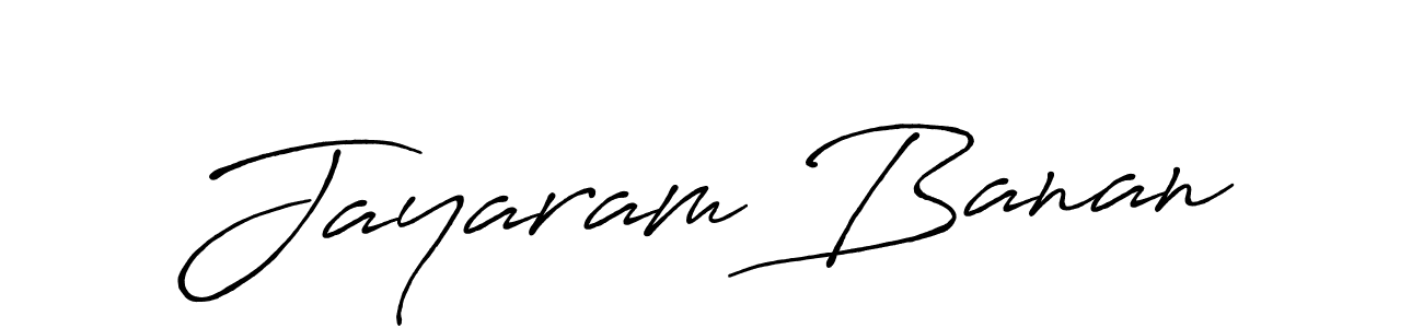 Jayaram Banan stylish signature style. Best Handwritten Sign (Antro_Vectra_Bolder) for my name. Handwritten Signature Collection Ideas for my name Jayaram Banan. Jayaram Banan signature style 7 images and pictures png