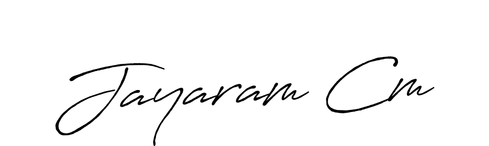 Similarly Antro_Vectra_Bolder is the best handwritten signature design. Signature creator online .You can use it as an online autograph creator for name Jayaram Cm. Jayaram Cm signature style 7 images and pictures png