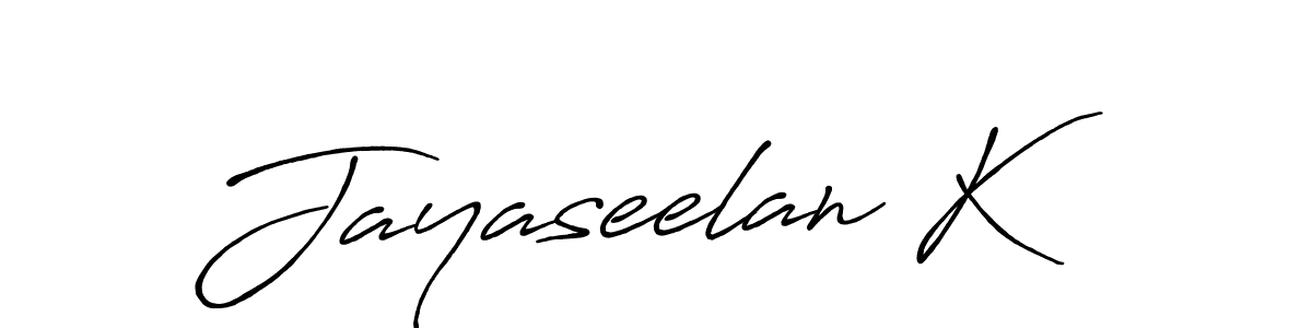 Make a beautiful signature design for name Jayaseelan K. Use this online signature maker to create a handwritten signature for free. Jayaseelan K signature style 7 images and pictures png