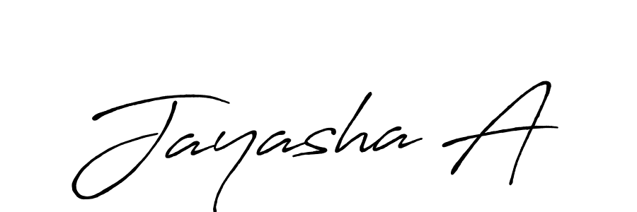 Also we have Jayasha A name is the best signature style. Create professional handwritten signature collection using Antro_Vectra_Bolder autograph style. Jayasha A signature style 7 images and pictures png