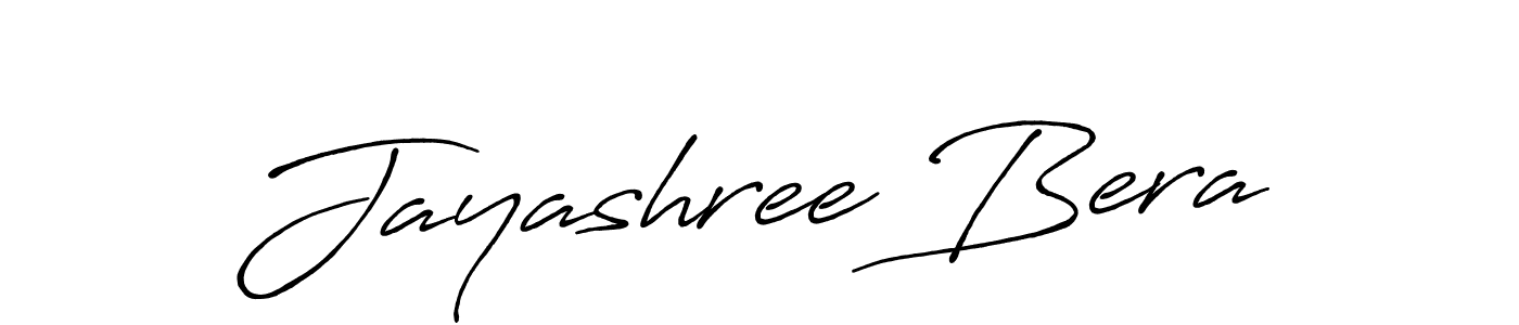 Use a signature maker to create a handwritten signature online. With this signature software, you can design (Antro_Vectra_Bolder) your own signature for name Jayashree Bera. Jayashree Bera signature style 7 images and pictures png