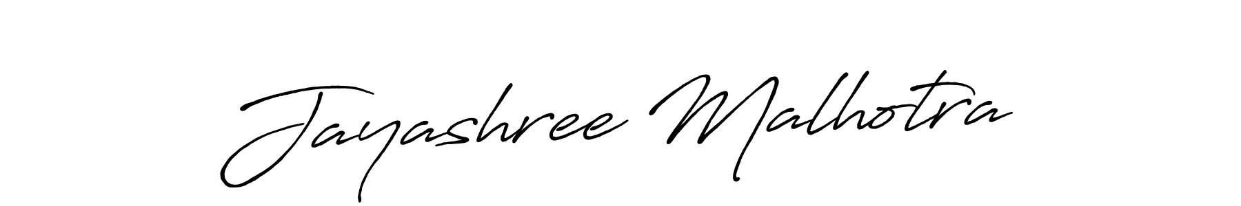 Use a signature maker to create a handwritten signature online. With this signature software, you can design (Antro_Vectra_Bolder) your own signature for name Jayashree Malhotra. Jayashree Malhotra signature style 7 images and pictures png