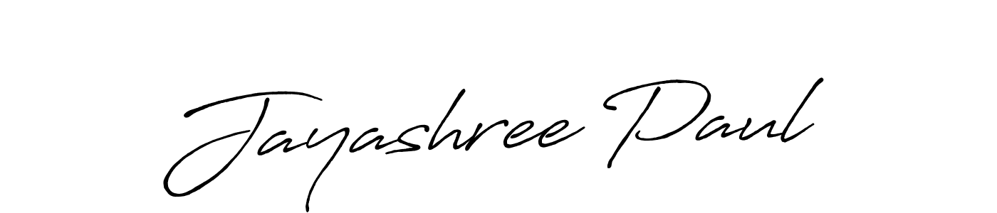 How to Draw Jayashree Paul signature style? Antro_Vectra_Bolder is a latest design signature styles for name Jayashree Paul. Jayashree Paul signature style 7 images and pictures png